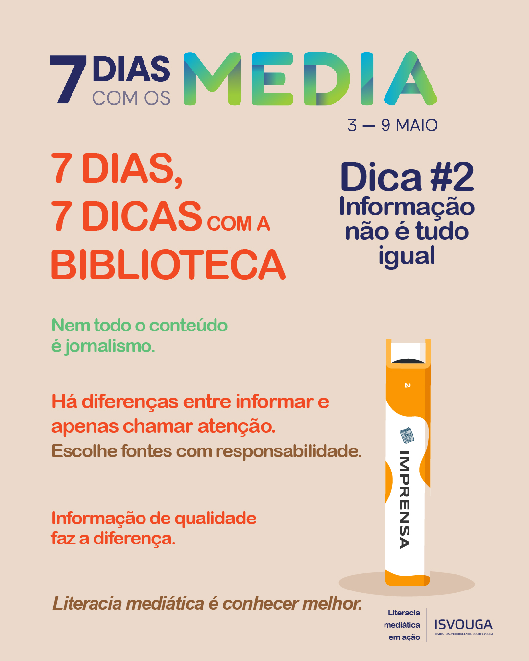 Dica 2 — Informação não é tudo igual